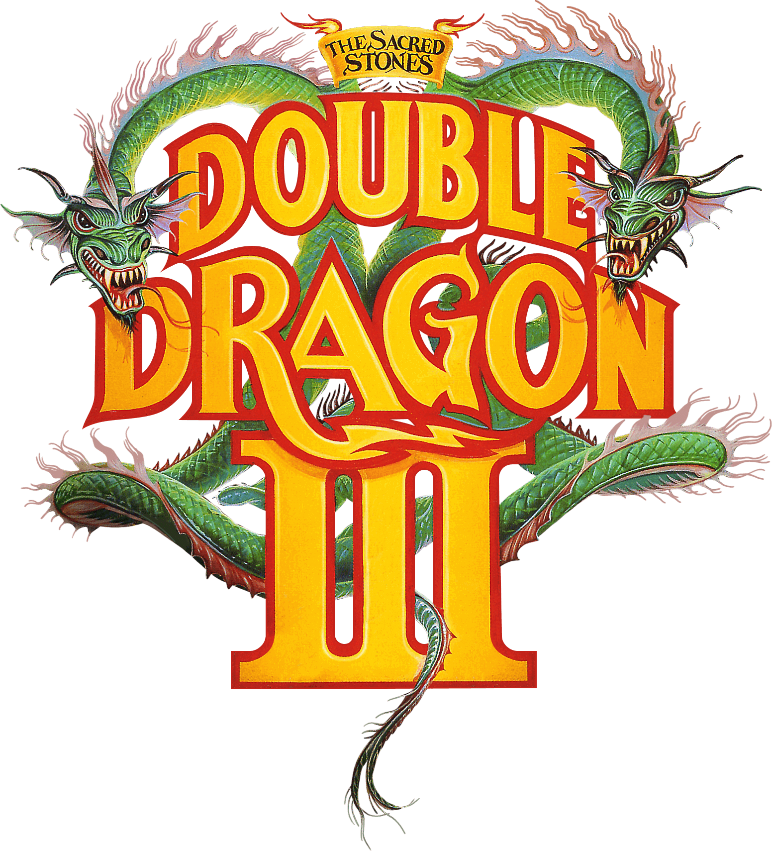 логотип Double Dragon 3 The Sacred Stones